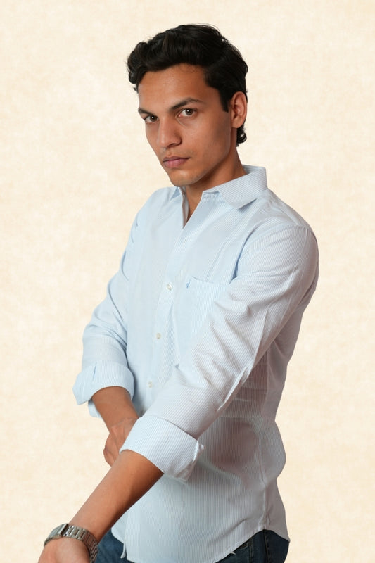 BLUE STRIPE SHIRT