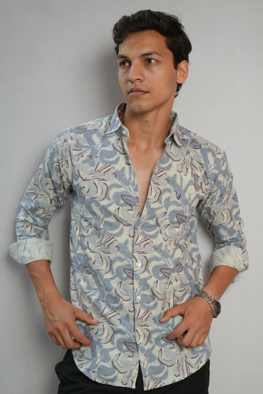 INDIGO TRACE SHIRT