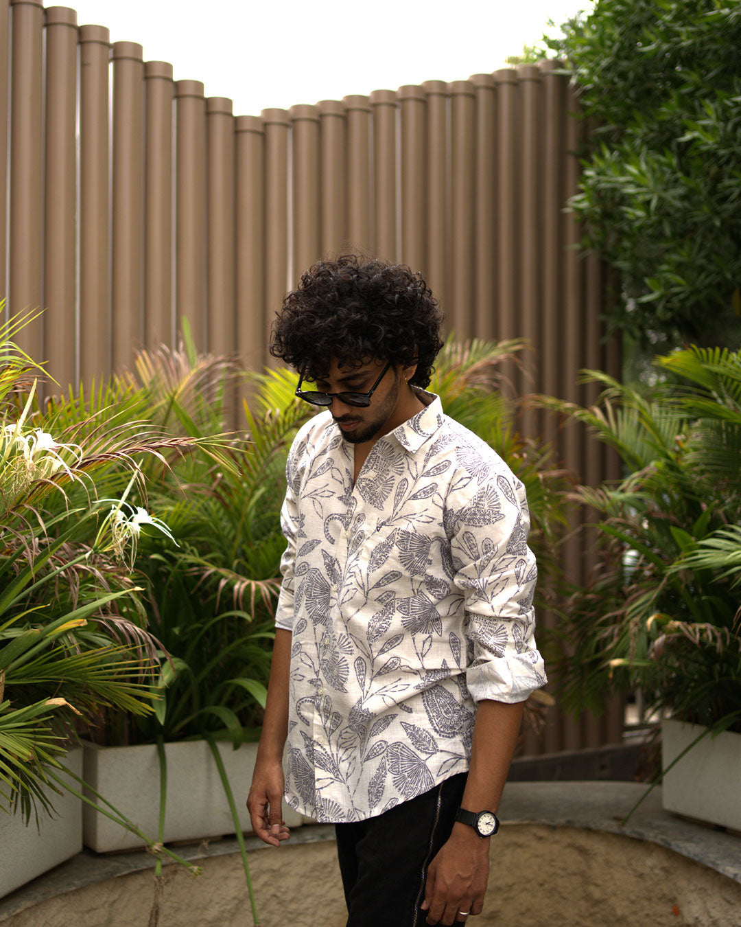 Ivory Paisley Printed Shirt