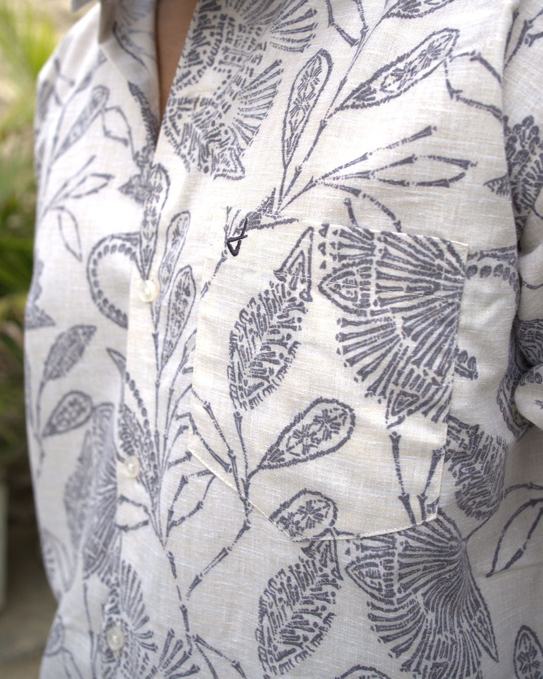 Ivory Paisley Printed Shirt