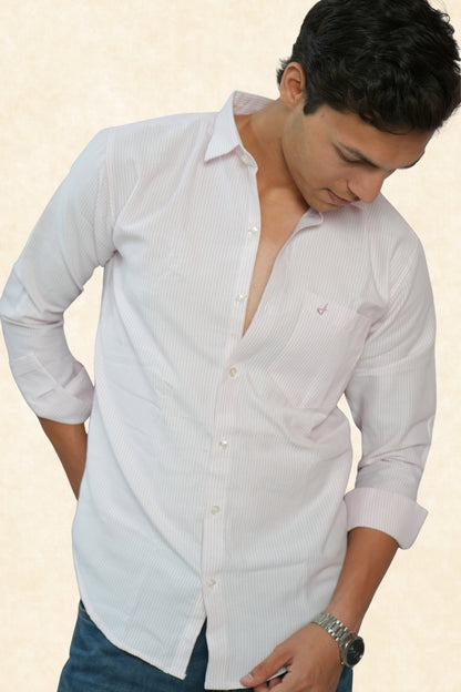 PINK STRIPE SHIRT