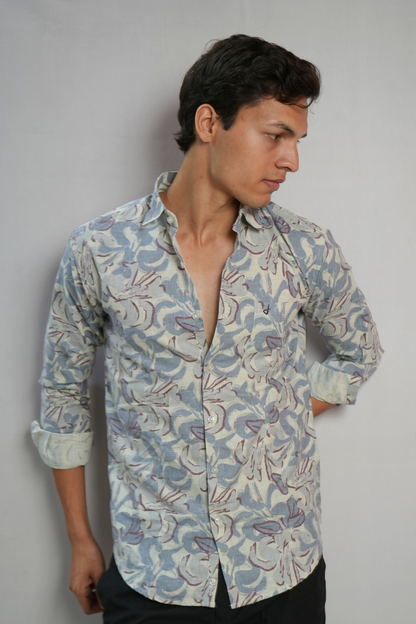 INDIGO TRACE SHIRT