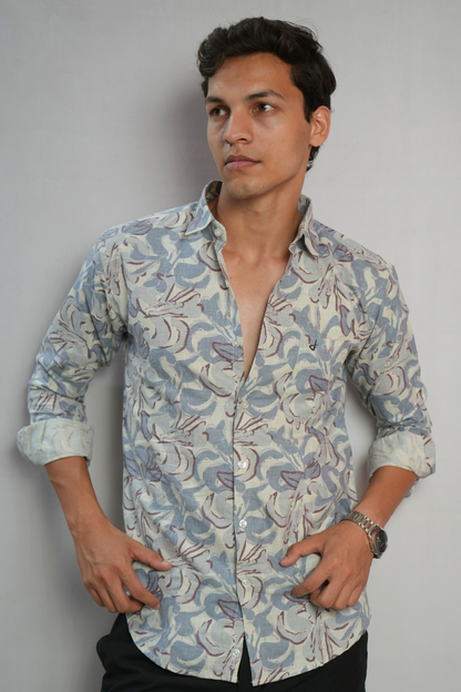 INDIGO TRACE SHIRT