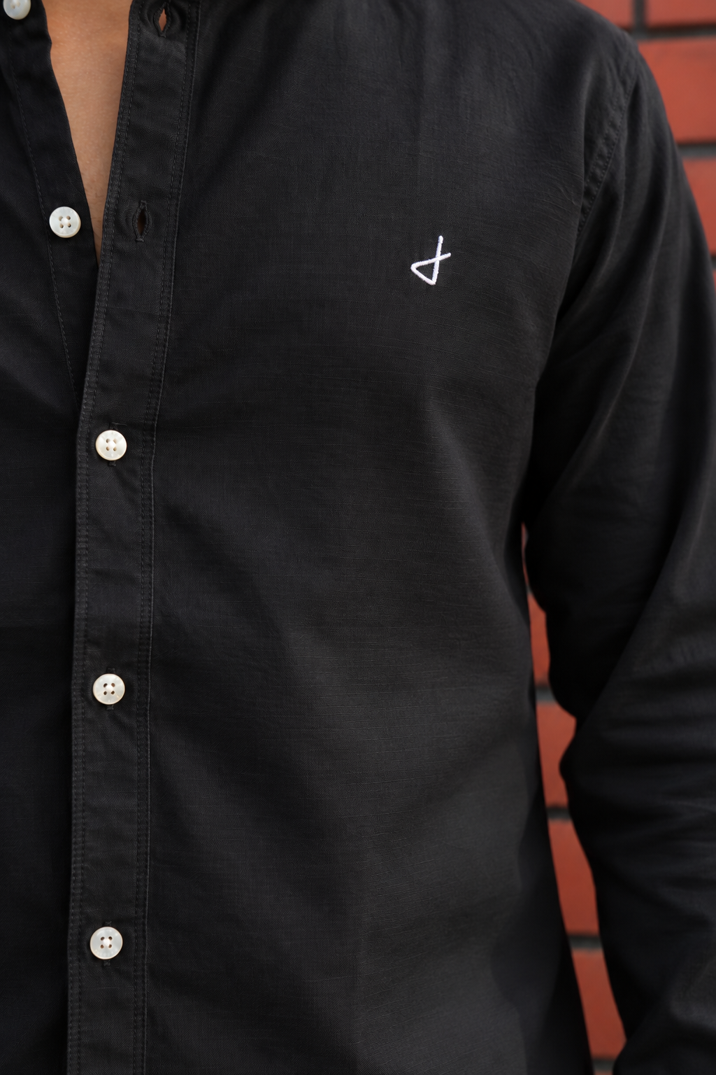 Black Oxford Plain Shirt