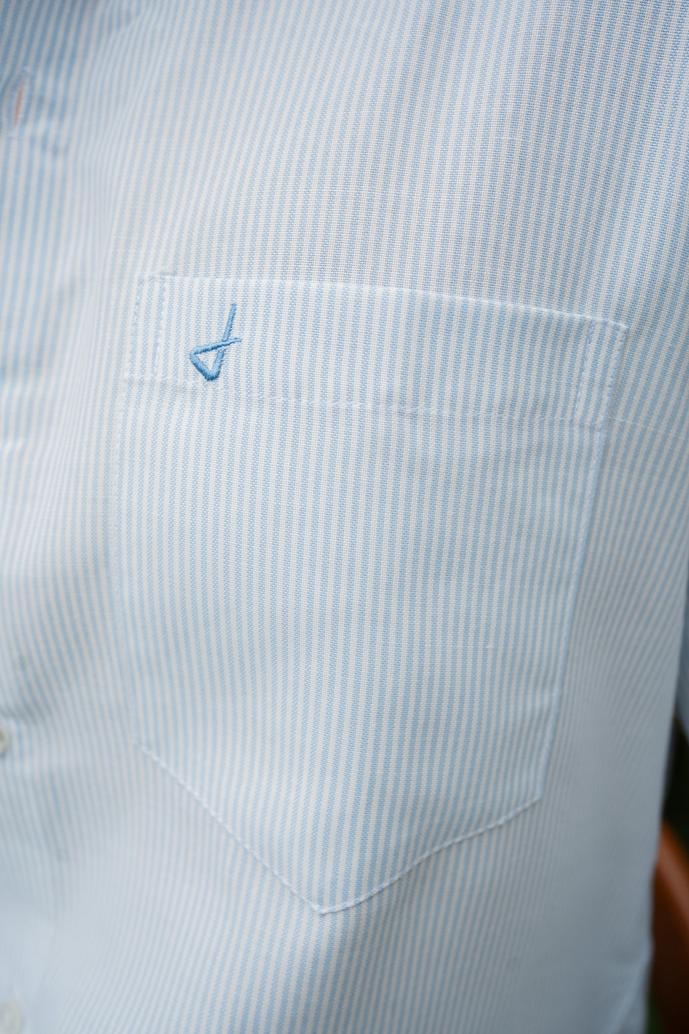 blue stripe shirt