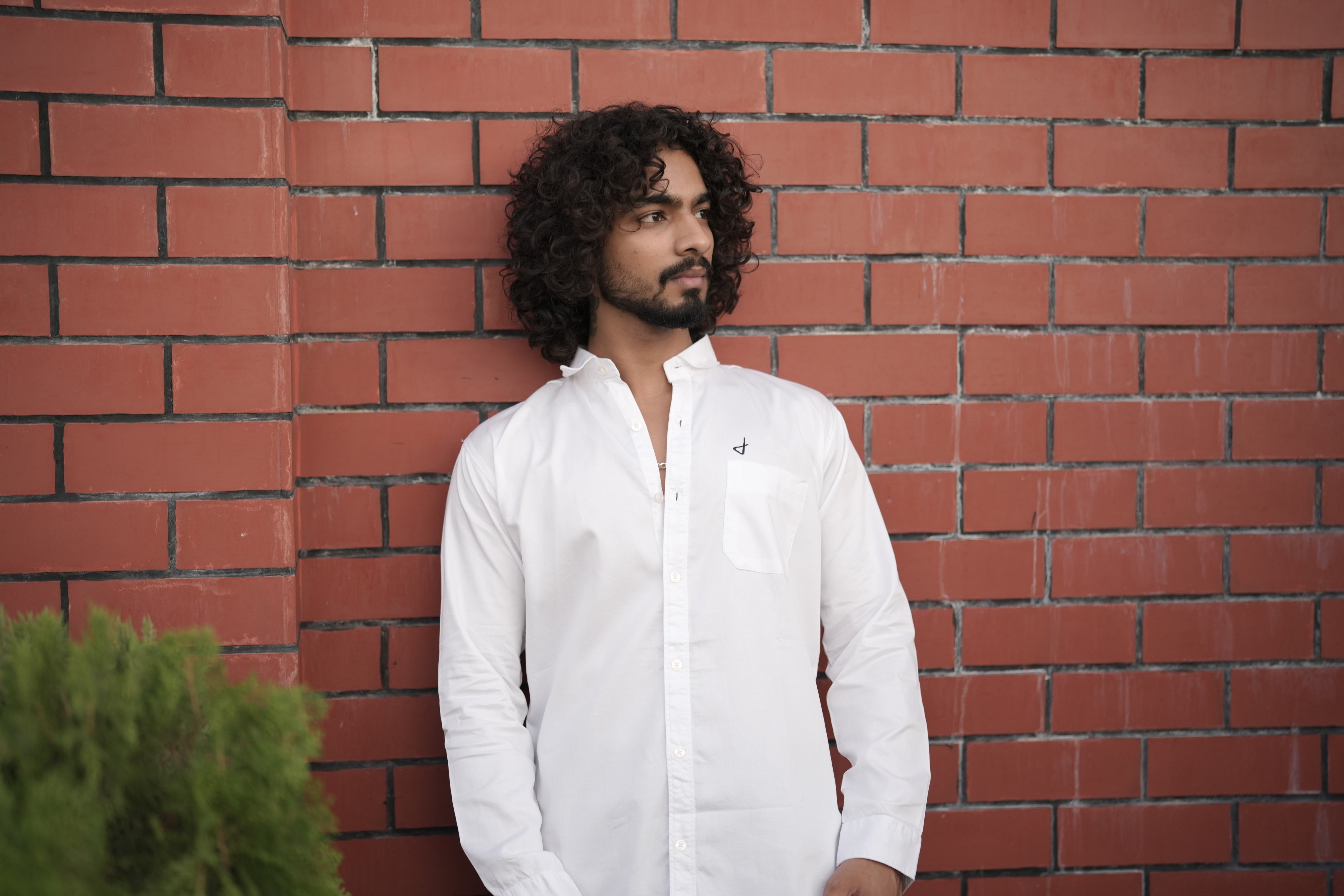 White Satin Plain Shirt