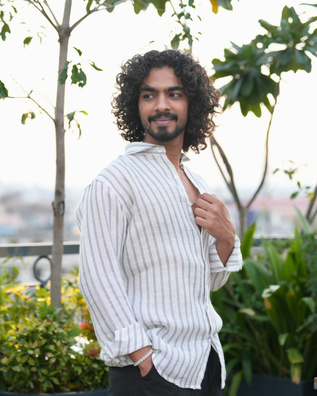 Ivory Lining Jute Shirt