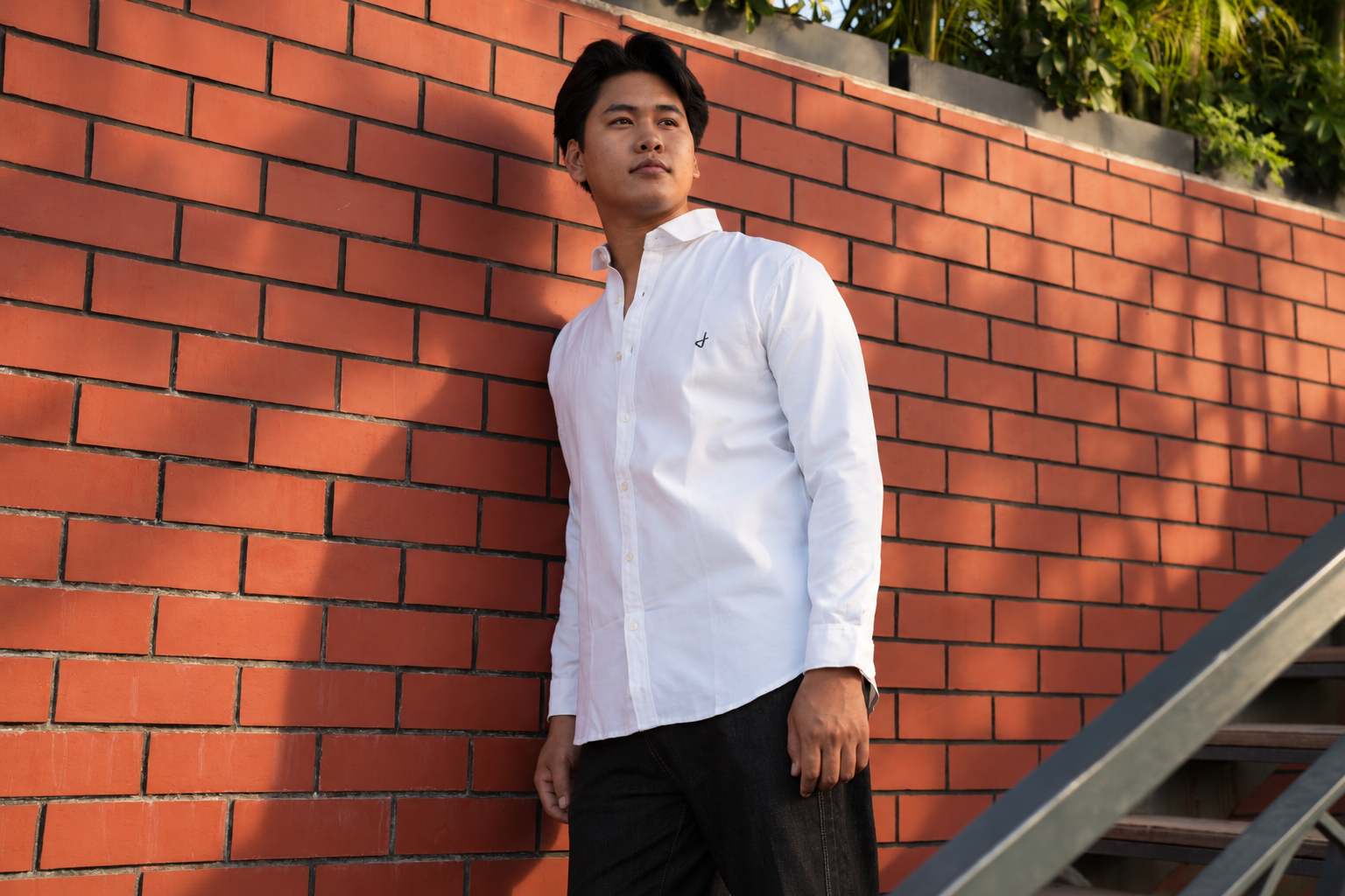 White Oxford Plain Shirt