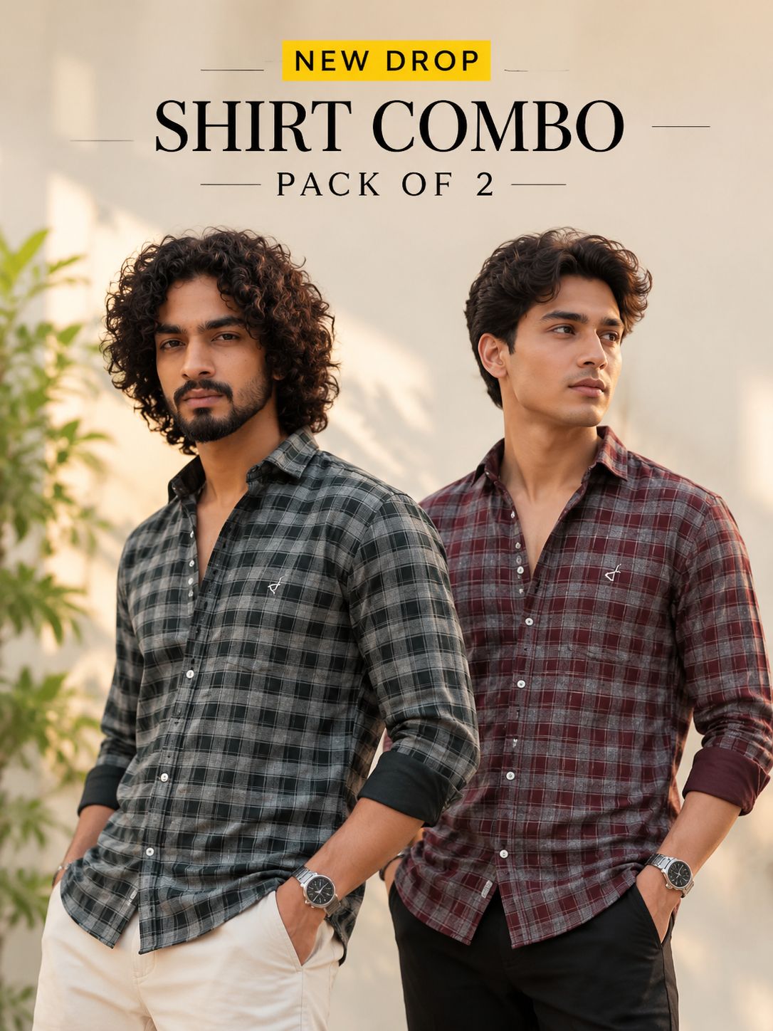 Double Cloth Check Duo