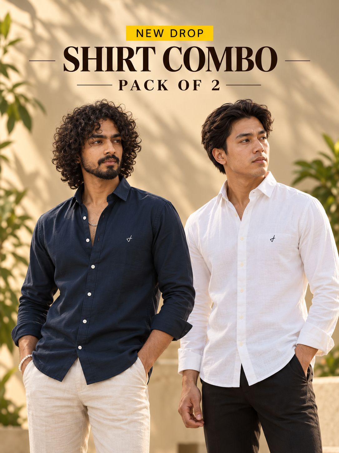 Navy & White Smart Duo